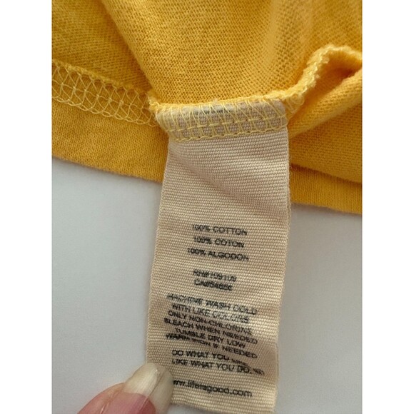 Life Is Good Shirt Size XL Yellow Have a Nice Daisy Graphic Tee Soft 3/4 Sleeve - Picture 16 of 16